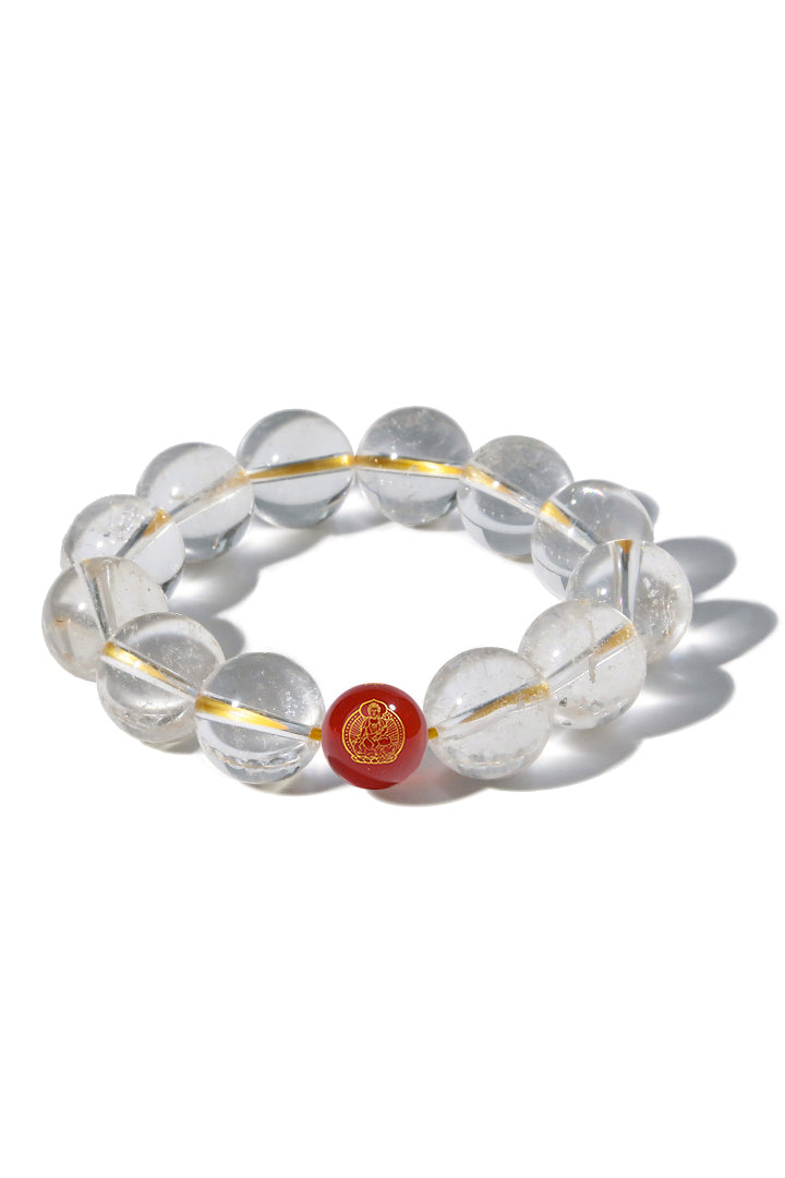 Clear Quartz Zodiac Guardian Bracelet
