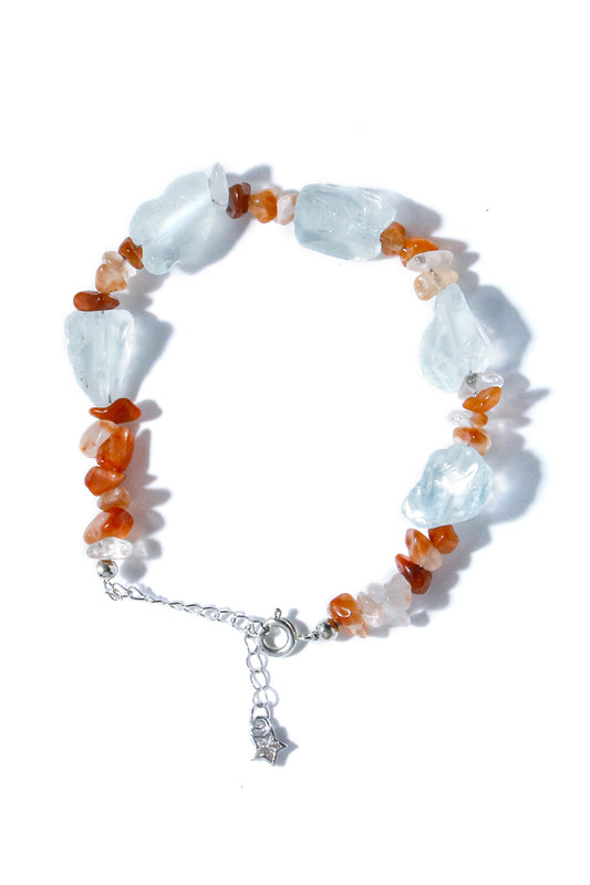 Leo Red Rutilated Zodiac Bracelet