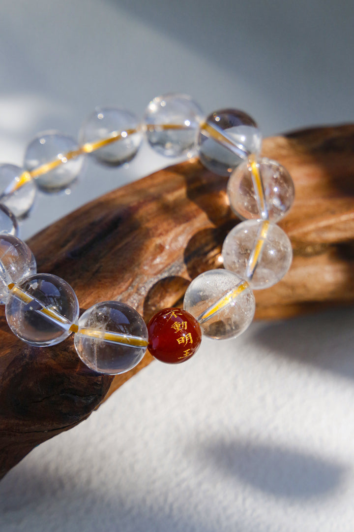 Clear Quartz Zodiac Guardian Bracelet