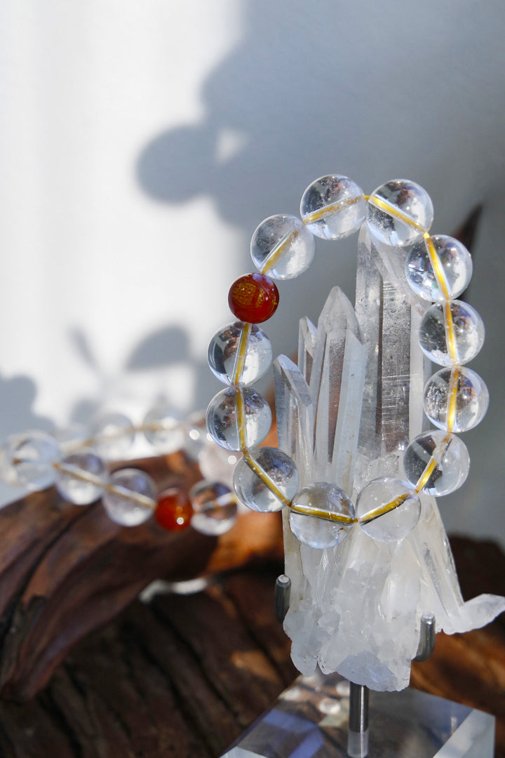 Clear Quartz Zodiac Guardian Bracelet
