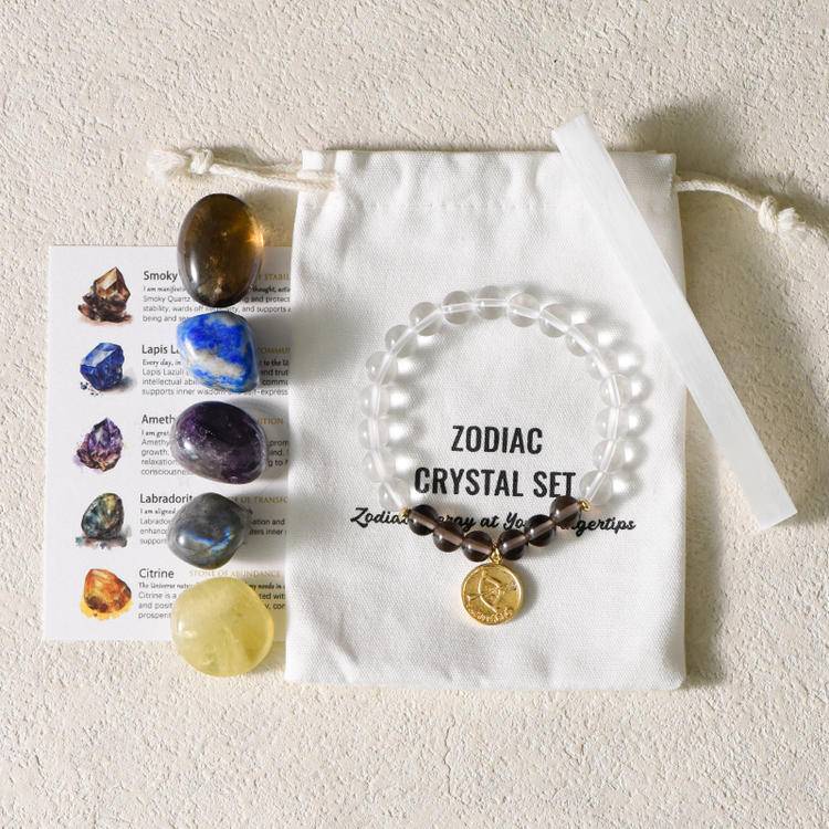 Zodiac Bracelet & Gemstone Set