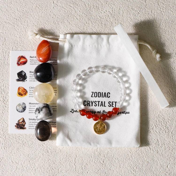 Zodiac Bracelet & Gemstone Set