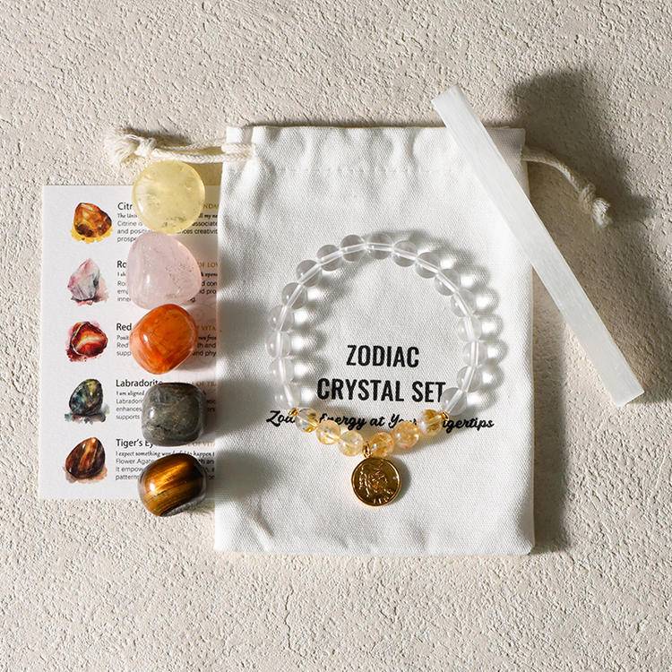 Zodiac Bracelet & Gemstone Set