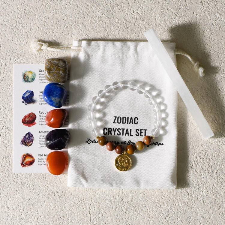 Zodiac Bracelet & Gemstone Set