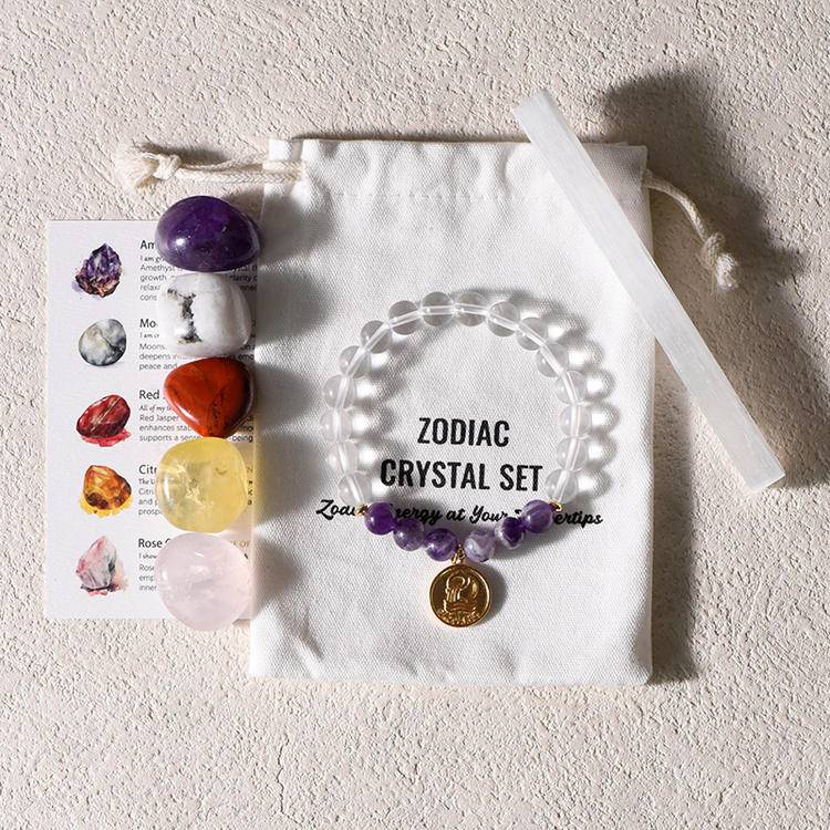 Zodiac Bracelet & Gemstone Set