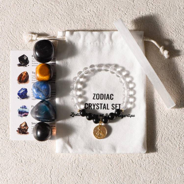 Zodiac Bracelet & Gemstone Set