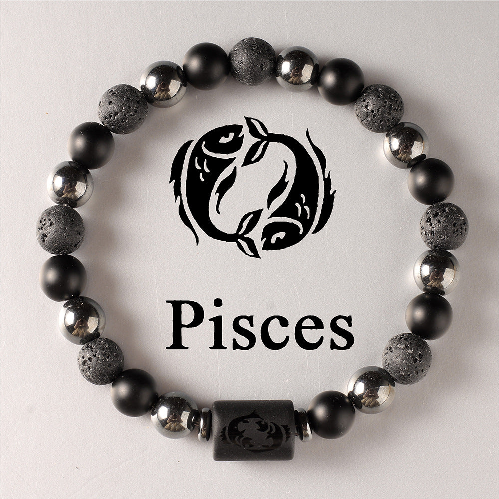 12 Zodiac Sign Crystal Bracelets