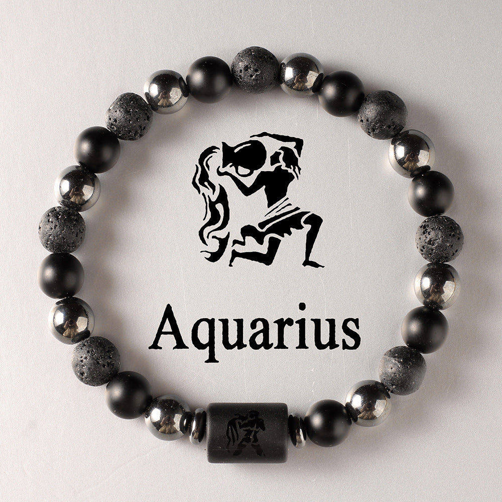 12 Zodiac Sign Crystal Bracelets