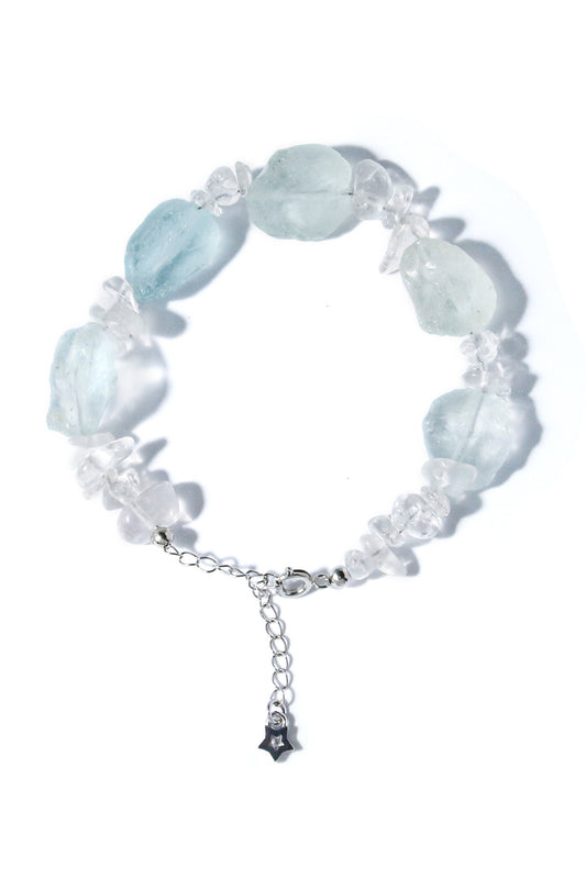 Gemini Clear Quartz Zodiac Bracelet