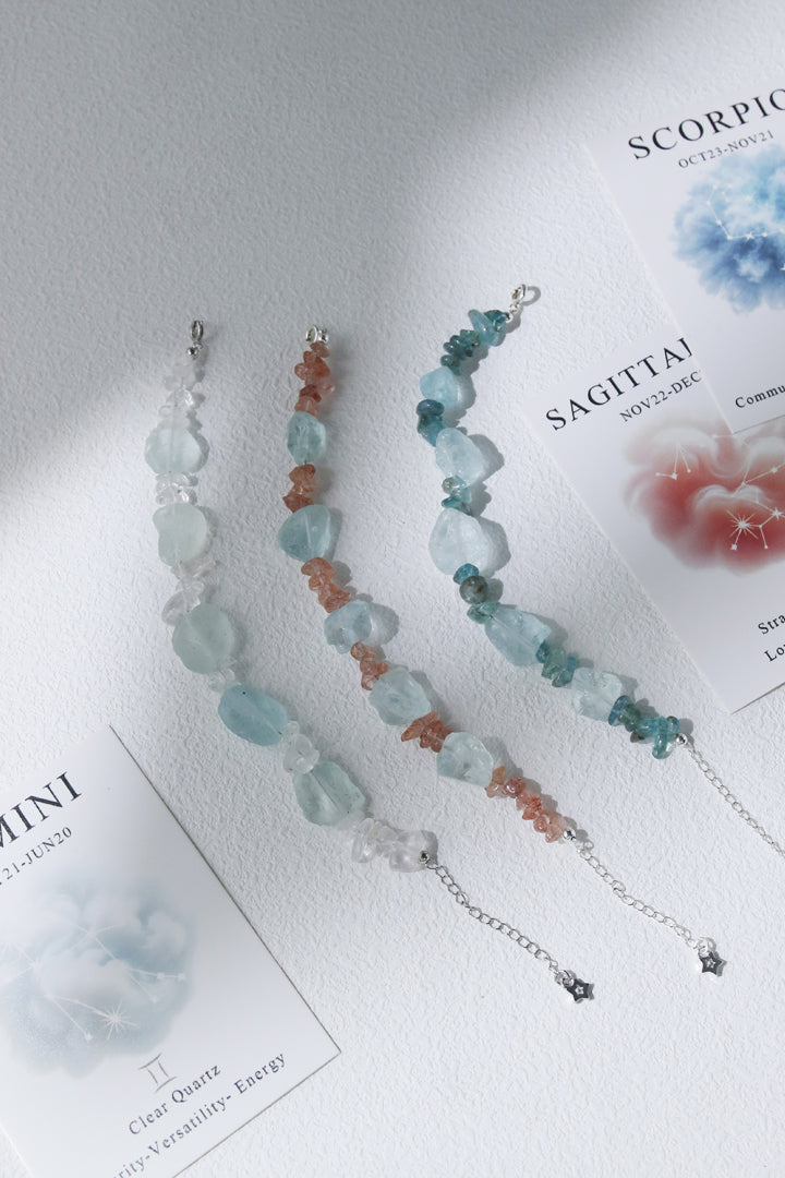 Cancer Moonstone Zodiac Bracelet