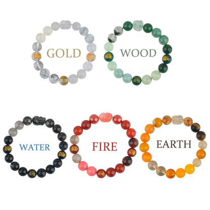 Five Elements Pixiu Wealth Bracelet for Prosperity