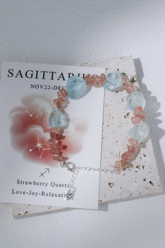 Sagittarius Strawberry Zodiac Bracelet