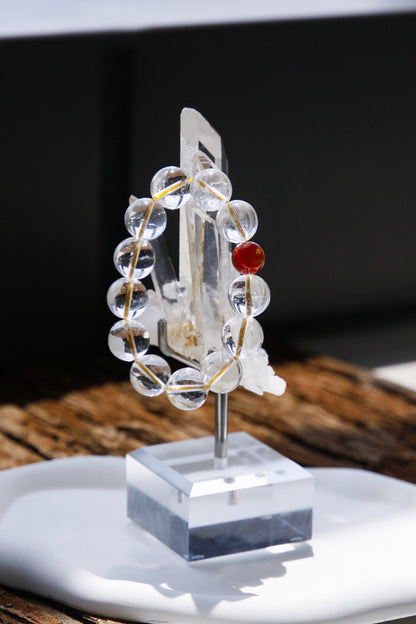 Clear Quartz Zodiac Guardian Bracelet