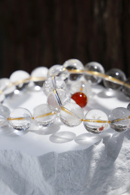 Clear Quartz Zodiac Guardian Bracelet