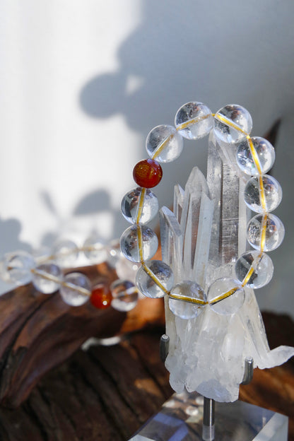 Clear Quartz Zodiac Guardian Bracelet