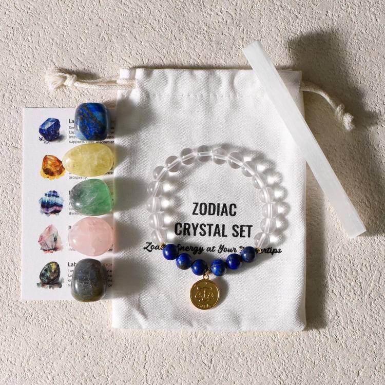 Zodiac Bracelet & Gemstone Set