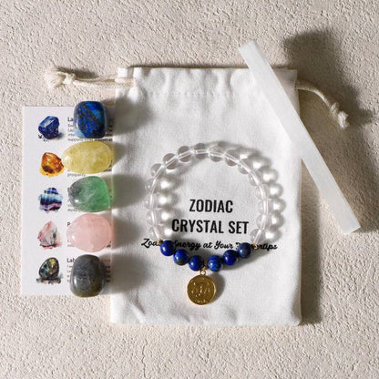 Zodiac Bracelet & Gemstone Set