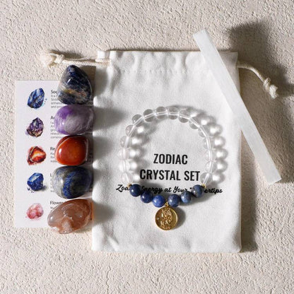 Zodiac Bracelet & Gemstone Set