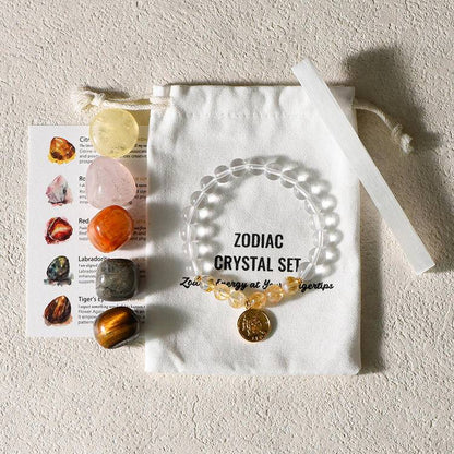 Zodiac Bracelet & Gemstone Set