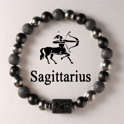 12 Zodiac Sign Crystal Bracelets