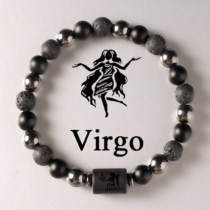 12 Zodiac Sign Crystal Bracelets
