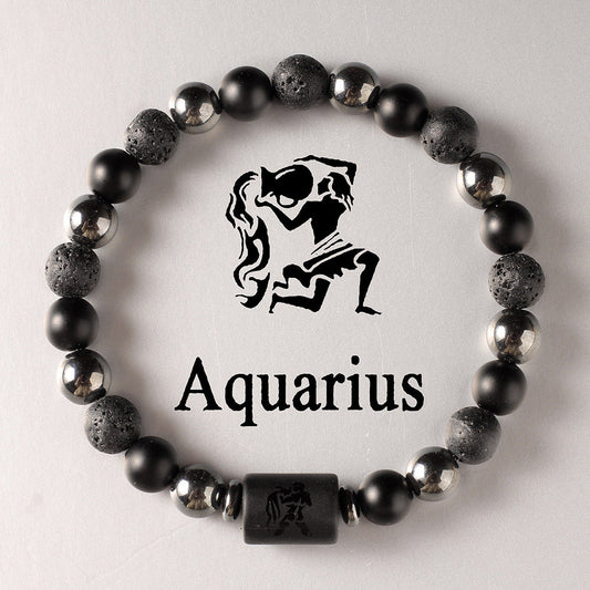 12 Zodiac Sign Crystal Bracelets