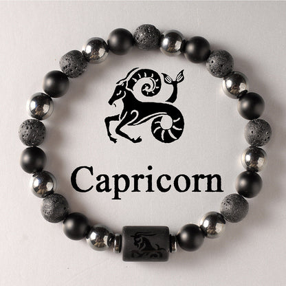 12 Zodiac Sign Crystal Bracelets