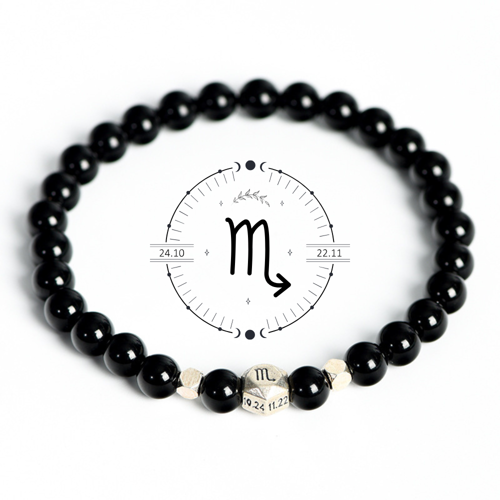 Obsidian Zodiac Protection Bracelet